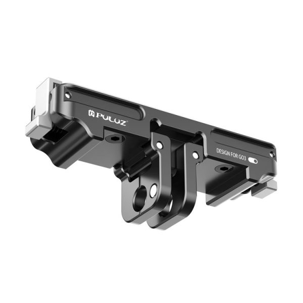 Insta360 GO3 / GO 3S PULUZ Magnetic Aluminum Alloy Quick Release Base Mount (Black) - Image 2