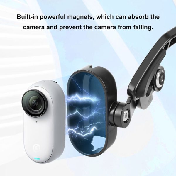 Insta360 GO 3 / GO 3S PULUZ Magnetic POV Holder Head Mount (Black) - Image 5