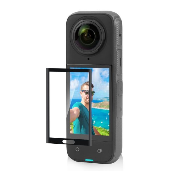 Insta360 X4 PULUZ 9H 2.5D Curved HD Screen Tempered Glass Film (Transparent) - Image 2