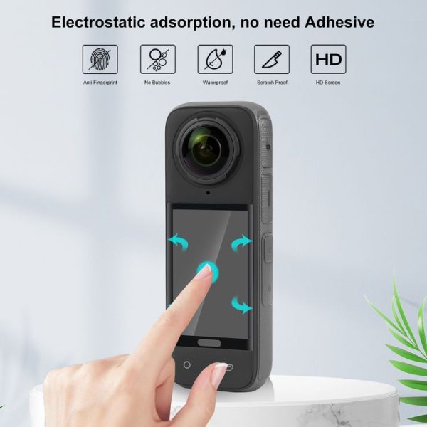 Insta360 X4 PULUZ 9H 2.5D Curved HD Screen Tempered Glass Film (Transparent) - Image 5