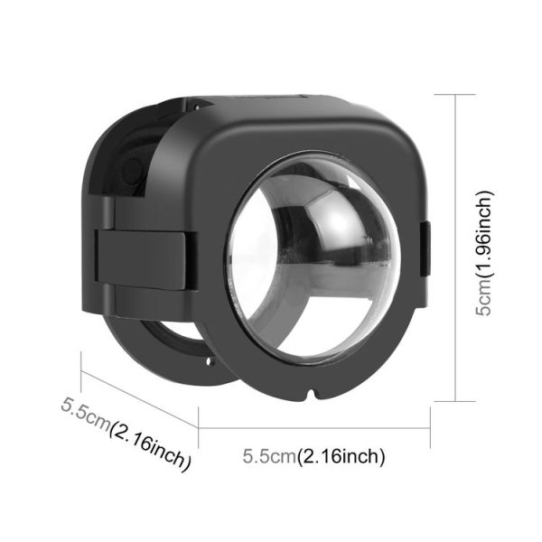 Insta360 X4 PULUZ Snap-on Lens Guard Protective Cover (Black) - Image 3
