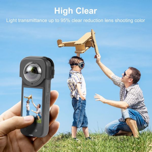 Insta360 X4 PULUZ Snap-on Lens Guard Protective Cover (Black) - Image 7