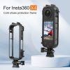 Insta360 X4 PULUZ Cold Shoe PC Plastic Protective Frame with Adapter Mount & Screw (Black) - Image 2