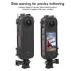 Insta360 X4 PULUZ Cold Shoe PC Plastic Protective Frame with Adapter Mount & Screw (Black) - Image 4