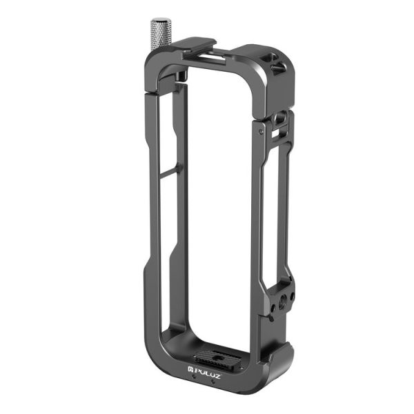 Insta360 X4 PULUZ Metal Protective Cage Rig Housing Frame with Lens Cover (Black) - Image 3