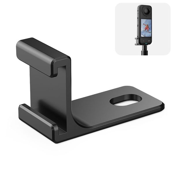 Insta360 X4 / X3 / One X2 PULUZ Selfie Stick Cold Shoe Extension Bracket (Black)