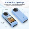 Insta360 X4 PULUZ Full Body Dust-proof Silicone Protective Case (Blue) - Image 3