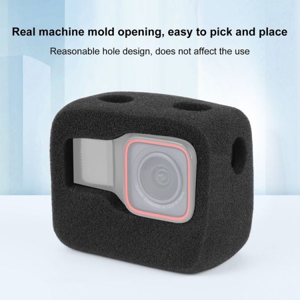 Insta360 Ace Pro / Ace PULUZ High Density Foam Windshield (Black) - Image 6