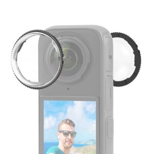 Insta360 X4 PULUZ Rotation PC Lens Guard Protective Cover (Transparent)
