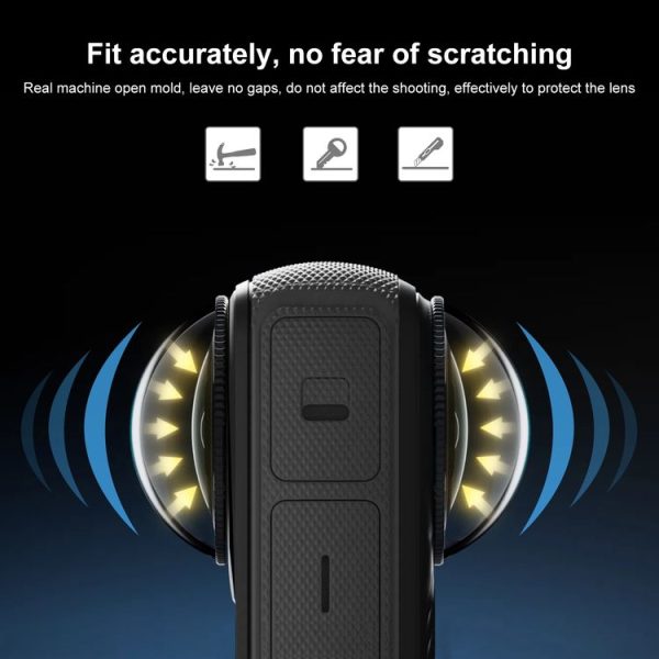 Insta360 X4 PULUZ Rotation PC Lens Guard Protective Cover (Transparent) - Image 5