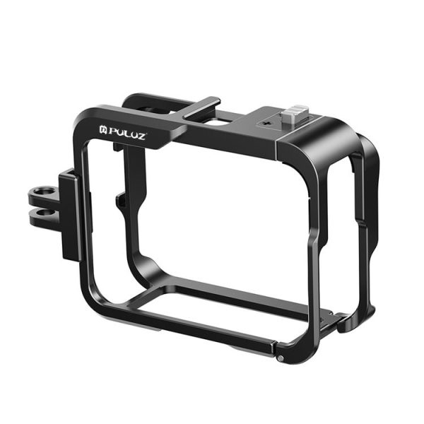 Insta360 Ace Pro PULUZ Metal Protective Cage Adapter Frame (Black) - Image 3