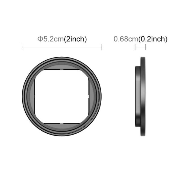 Insta360 Ace Pro PULUZ Filter Holder Metal Protective Filter Frame (Black) - Image 4