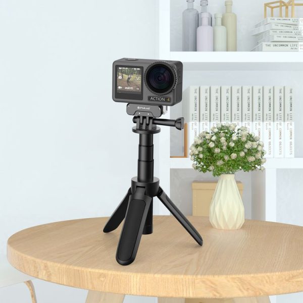 DJI Osmo Action 4 / 3 PULUZ Magnetic Quick Release Metal Base (Black) - Image 8