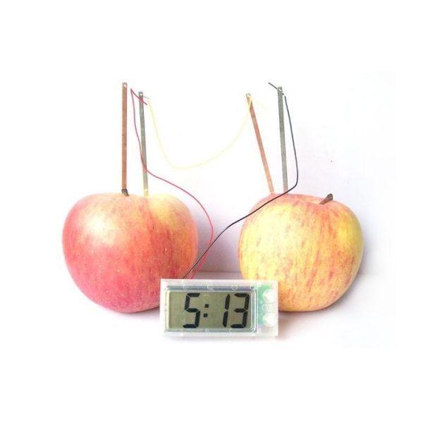DIY Novel Green Science Potato Digital Clock Educational Kit with 2 inch LCD Screen (Potato NOT Included) (White) - Image 4