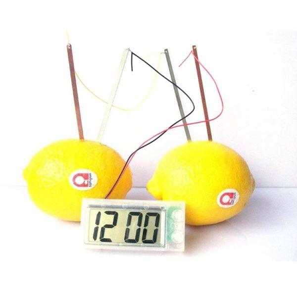 DIY Novel Green Science Potato Digital Clock Educational Kit with 2 inch LCD Screen (Potato NOT Included) (White) - Image 5