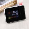 Multifunctional Digital Color LCD Display LED Projection Alarm Clock with Weather Station / Temperature / Humidity / Calendar (Black) - Image 10