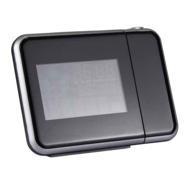 Multifunctional Digital Color LCD Display LED Projection Alarm Clock with Weather Station / Temperature / Humidity / Calendar (Black) - Image 3