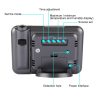 Multifunctional Digital Color LCD Display LED Projection Alarm Clock with Weather Station / Temperature / Humidity / Calendar (Black) - Image 7