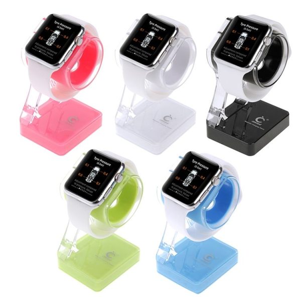 Plastic Charger Holder for Apple Watch 38mm & 42mm, Stand for iPhone 6s & 6s Plus, iPhone 6 & 6 Plus, iPhone 5 & 5S, Galaxy S6 / S5, HTC, Nokia, Sony (Black) - Image 14