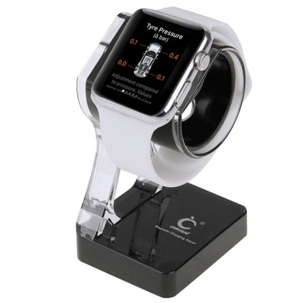 Plastic Charger Holder for Apple Watch 38mm & 42mm, Stand for iPhone 6s & 6s Plus, iPhone 6 & 6 Plus, iPhone 5 & 5S, Galaxy S6 / S5, HTC, Nokia, Sony (Black) - Image 9