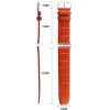 Kakapi for Apple Watch 42mm Crocodile Texture Brushed Buckle Genuine Leather Watch Band with Connector (Red) - Image 8