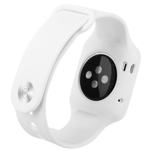 Baseus for Apple Watch Sport 42mm Fresh Color Plus Series Soft TPU Watchband Protective Case (White) - Image 4