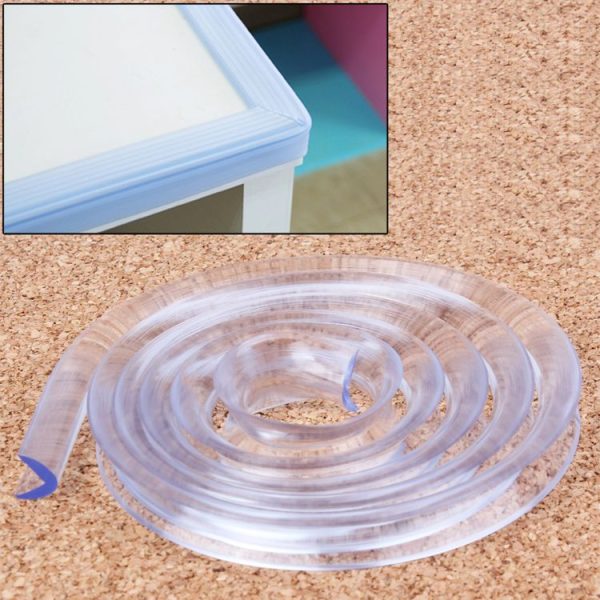 Baby Safety Desk Table Edge Guard Soft Edge Cushion, Length: 1m (Transparent) - Image 2