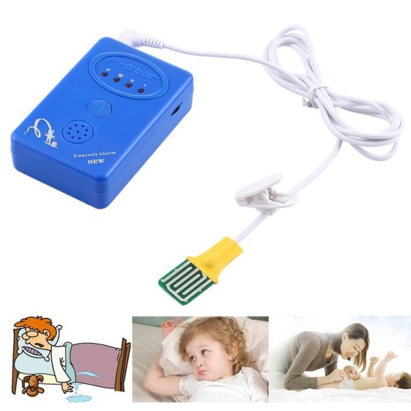 SVY001B Adult / Baby Bedwetting Enuresis Urine Bed Wetting Alarm +Sensor With Clamp (Blue)
