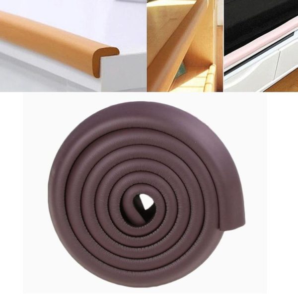 212cm Baby Edge Cushion Foam with Self-adhesive Tape (Coffee)