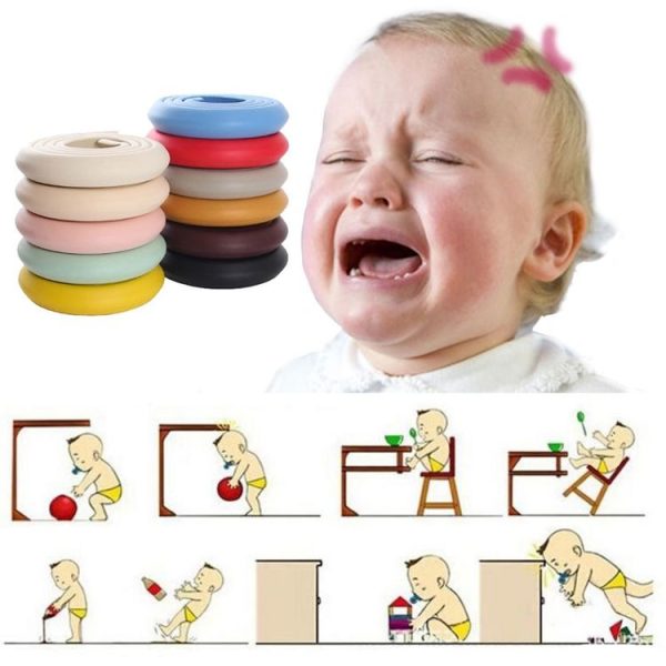 212cm Baby Edge Cushion Foam with Self-adhesive Tape (Coffee) - Image 4