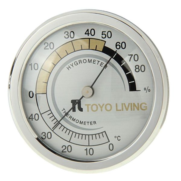 Indoor Thermometer and Hygrometer (TH123) (Silver) - Image 2