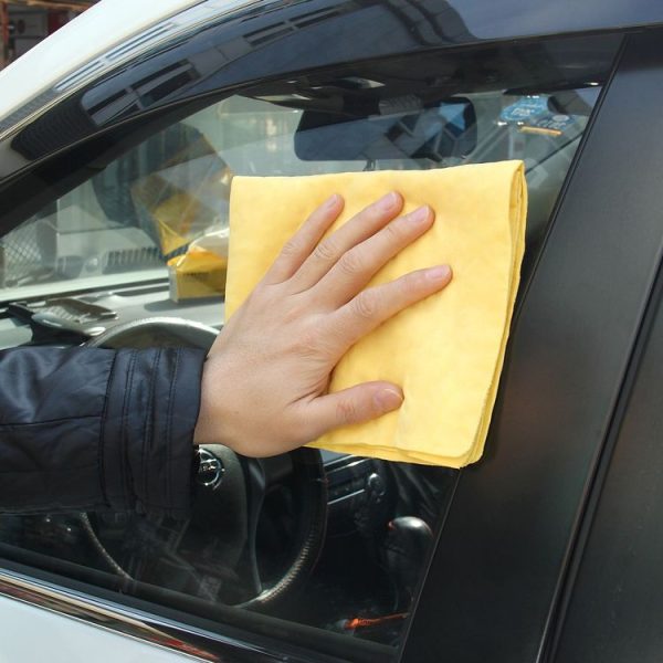 KANEED Synthetic Chamois Drying Towel Super Absorbent PVA Shammy Cloth for Fast Drying of Car, Size: 43 x 32 x 0.2cm (Yellow) - Image 6