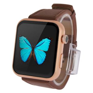 Atongm AW08 1.44 Inch Capacitive Screen Bluetooth V4.1 Smart Watch, Support Pedometer / Phonebook / Dialer / Notifier / Anti-lost (Brown)