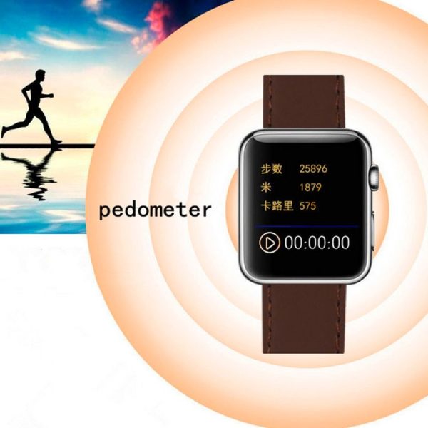 Atongm AW08 1.44 Inch Capacitive Screen Bluetooth V4.1 Smart Watch, Support Pedometer / Phonebook / Dialer / Notifier / Anti-lost (Brown) - Image 11