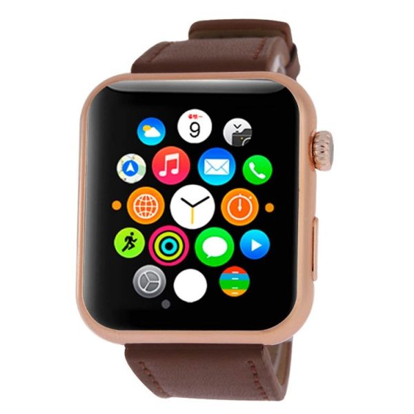 Atongm AW08 1.44 Inch Capacitive Screen Bluetooth V4.1 Smart Watch, Support Pedometer / Phonebook / Dialer / Notifier / Anti-lost (Brown) - Image 4