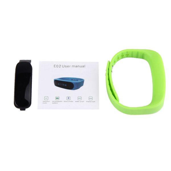 E02 Bluetooth 4.0 Smart Sports Bracelet, Support Camera Remote / Video Remote / Sport Tracking / Sleep Tracking / Watch Function (Green) - Image 7