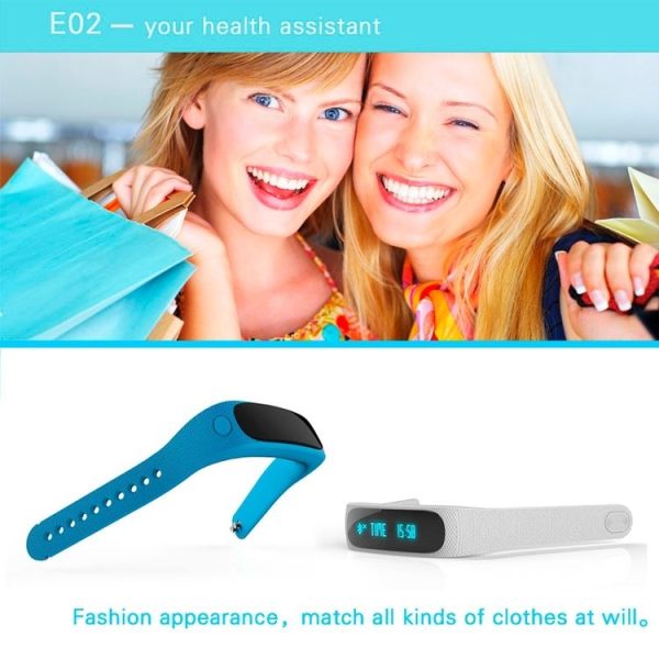 E02 Bluetooth 4.0 Smart Sports Bracelet, Support Camera Remote / Video Remote / Sport Tracking / Sleep Tracking / Watch Function (Green) - Image 9