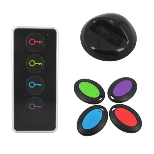 Smart Remote Wireless Key Finder with LED Flashlight, 1 RF Transmitter and 4 Receivers - Image 2