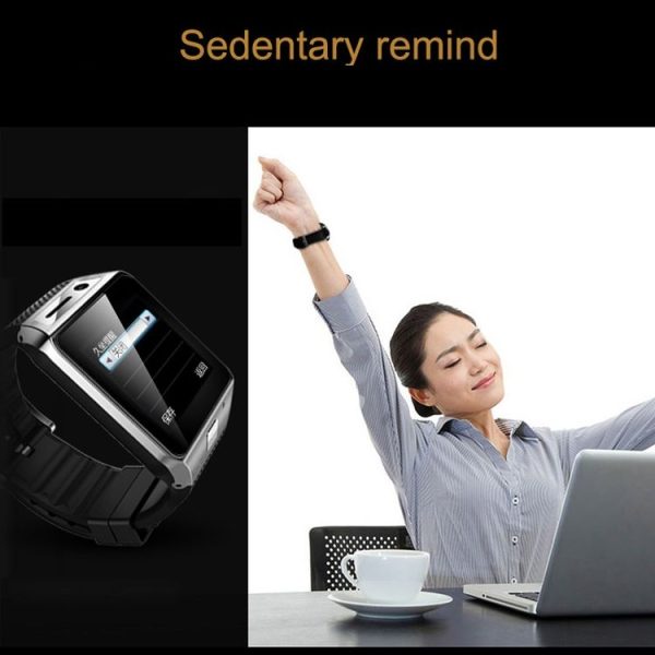 GV08S Smart Watch 1.54 inch TFT IPS LCD Display Bluetooth 3.0 Watch Phone, Support 2.0MP Camera / Pedometer / Sedentary Reminder / Sleep Tracking / Watch Function / Anti-lost Function / Camera Remote / Alarm Clock (Black) - Image 8