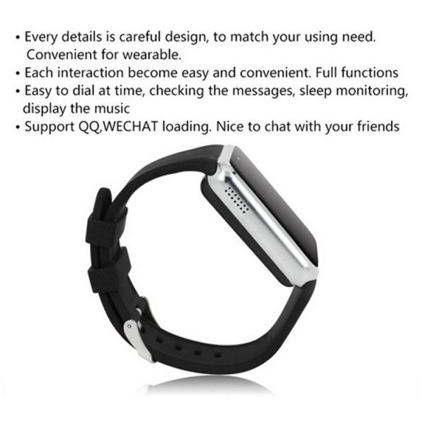 ZGPAX S79 Smart Watch 1.54 inch Capacitive Touch Screen Watch Phone, Support Pedometer / Sleep Monitor / Sedentary Remind / Remote Capture / Anti-lost Function / GSM (Silver + Blue) - Image 8