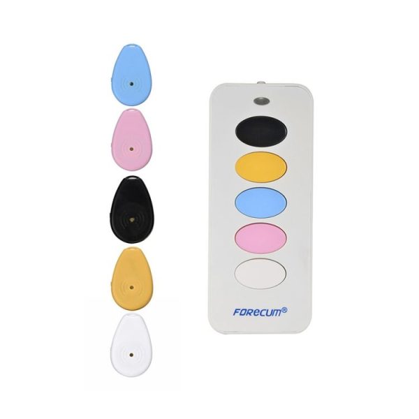 FK-385-A Wireless Intelligent Key Finder with 5 Colors Receivers (White) - Image 2