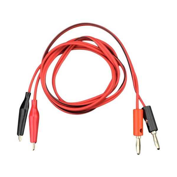 Banana Plug to Alligator Clip Wire Test Cable, Length: 1m - Image 2