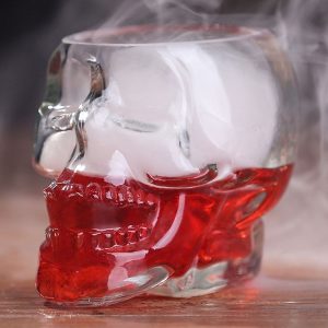 Crystal Skull Head Vodka Whiskey Shot Glass (Transparent)