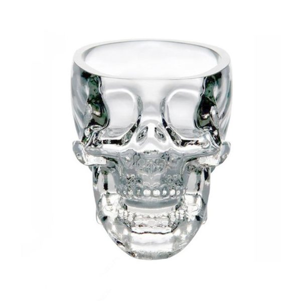 Crystal Skull Head Vodka Whiskey Shot Glass (Transparent) - Image 2