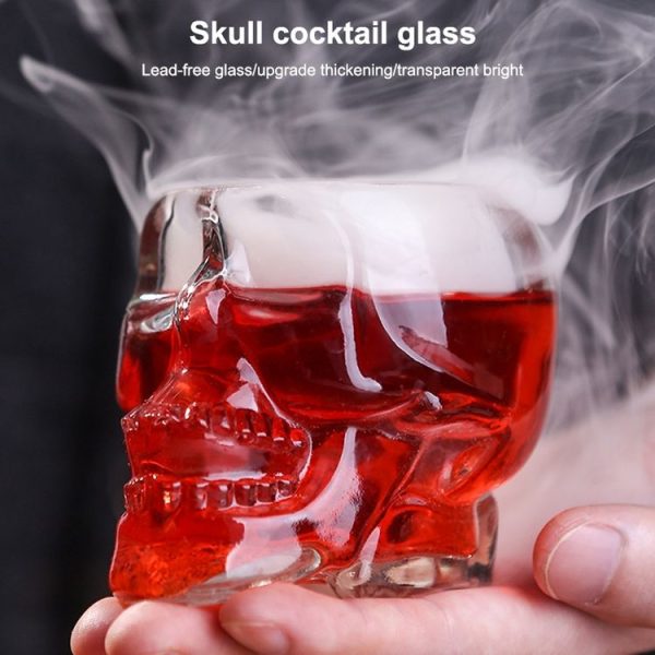 Crystal Skull Head Vodka Whiskey Shot Glass (Transparent) - Image 4