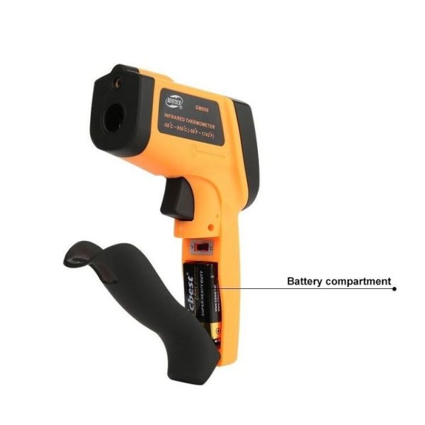 Infrared Thermometer, Temperature Range: -50 - 700 Degrees Celsius (Yellow) - Image 4