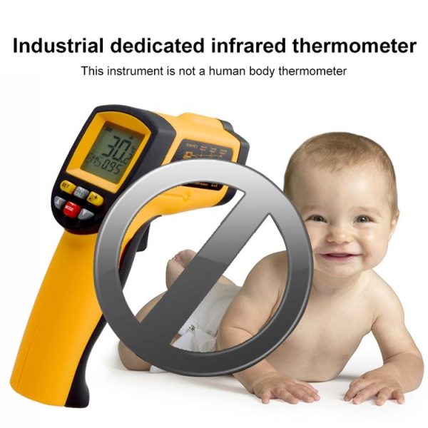 Infrared Thermometer, Temperature Range: -50 - 700 Degrees Celsius (Yellow) - Image 7