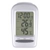 LCD Digital Desk Indoor Thermometer Hygrometer with Date / Clock / Freezing Warning (Silver) - Image 2