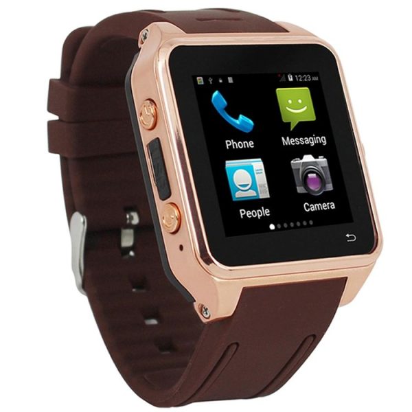 ZGPAX S82 Fashionable and Multifunctional 1.54 inch Dial Bluetooth 4.0 3G WCDMA Android 4.4 Smart Wrist Watch Phone with 2.0M Prepositive Camera and SIM Card Slot, Support Language: English, Russian, Spanish, Portuguese, Italian, French, German, Indonesian, Malay, Dutch, etc (Gold) - Image 2