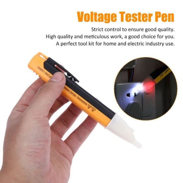 Pen Non-contact AC Voltage Alert Detector 90V-1000V (Yellow) - Image 3